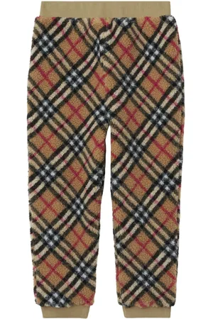 Burberry Hose aus Faux Shearling mit Vintage-Check