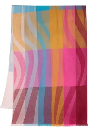 Paul Smith Swirl Stripe Schal in Colour-Block-Optik