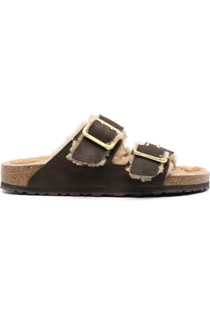 Birkenstock Arizona Pantoletten mit Shearling-Futter