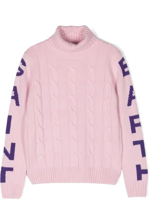MC2 SAINT BARTH Intarsien-Pullover mit Zopfmuster