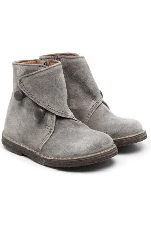 PèPè Wildlederstiefel mit Knopfdetail