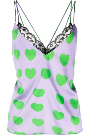 Natasha Zinko Camisole-Top mit Herz-Print