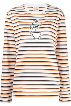 Café Kitsuné T-Shirt mit "Coffee Cup"-Print