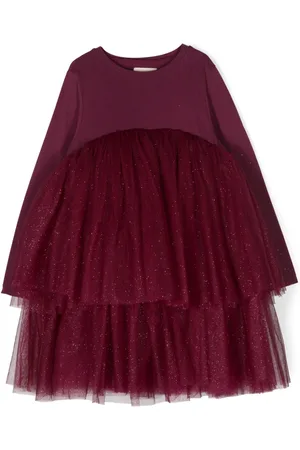 DOUUOD KIDS Kleid mit Tutu im Glitter-Look