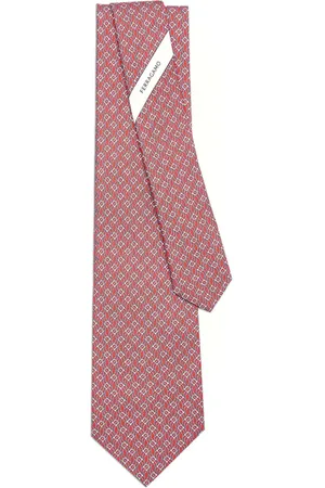 Salvatore Ferragamo Seidenkrawatte mit Tetris-Print