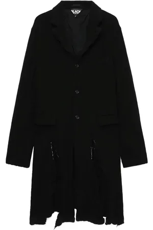 Comme des Garçons Einreihiger Mantel im Distressed-Look
