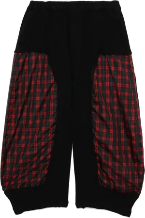 Comme des Garçons Hose mit Schottenkaro-Einsatz