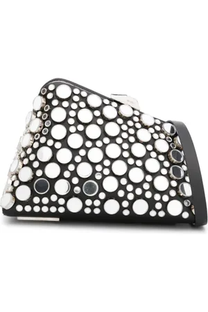 The Attico Midnight Clutch mit Nieten
