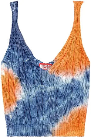 Diesel M-Mila Cropped-Top mit Zopfmuster