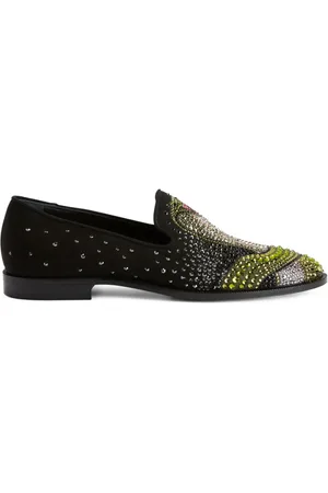 Giuseppe Zanotti Python Loafer mit Kristallen