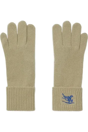 Burberry Gestrickte Handschuhe mit Ritteremblem
