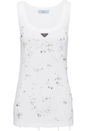 Prada Geripptes Top