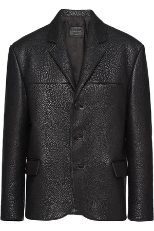 Prada Einreihige Lederjacke