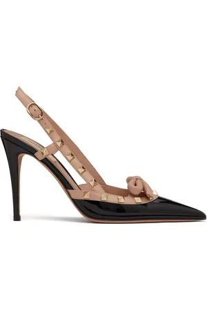 VALENTINO GARAVANI Rockstud Bow Slingback-Pumps 100mm
