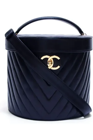 CHANEL 1991-1994 Kosmetiktasche mit V-Steppung