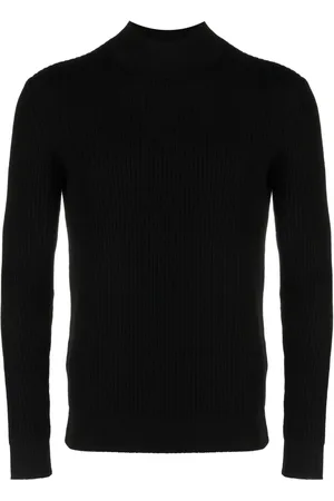 TAGLIATORE Gerippter Gus Pullover mit Stehkragen