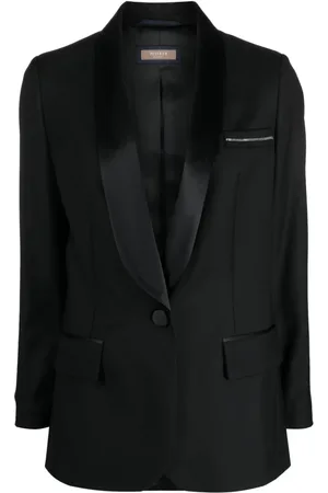 PESERICO SIGN Einreihiger Blazer mit Schalkragen