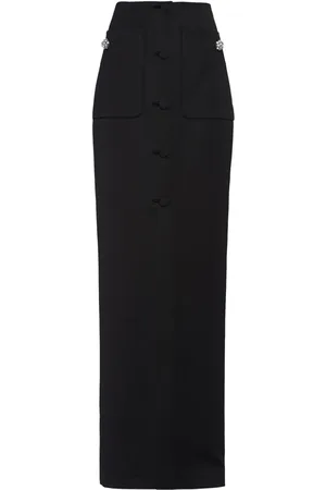 Prada Maxirock mit Knöpfen