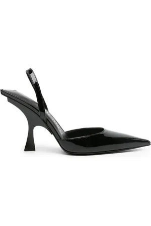The Attico Spitze Mules in Lackoptik 100mm