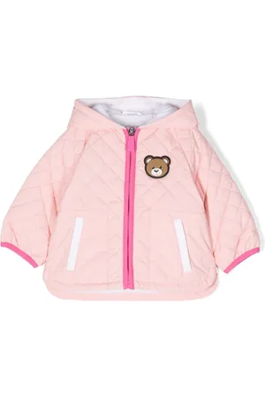 Moschino Gefütterte Jacke mit Logo-Applikation