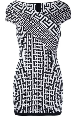 Balmain Schulterfreies Minikleid