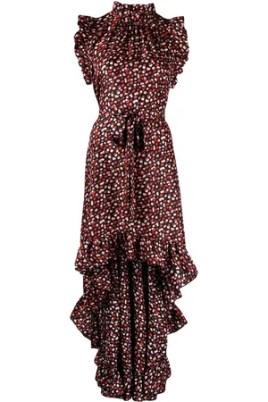 Cynthia Rowley Seidenkleid mit grafischem Print