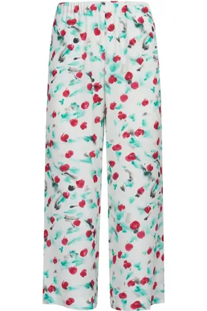 Marni Cropped-Hose mit Blumen-Print