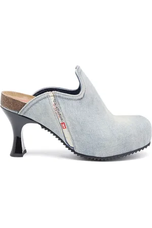 Diesel D-Woodstock W Jeans-Mules 80mm