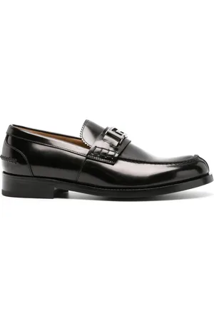 VERSACE Loafer aus Lackleder mit Greca-Motiv