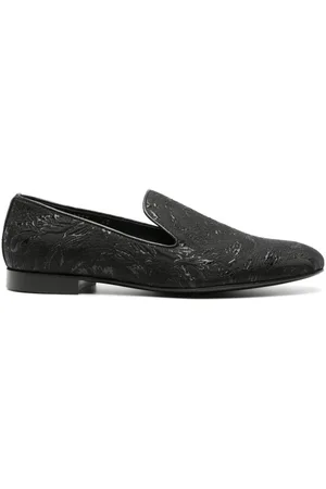VERSACE Slipper mit Barocco-Jacquardmuster