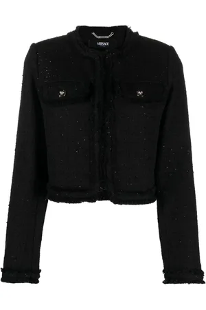VERSACE Tweed-Jacke mit Pailletten