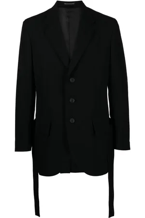 YOHJI YAMAMOTO Army Gabardine-Sakko mit Falten
