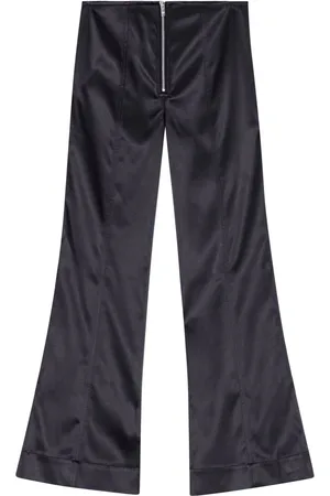 Ganni Ausgestellte Hose mit Satin-Finish