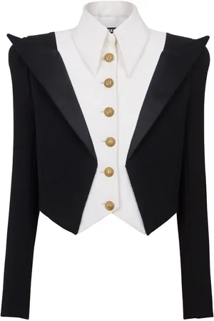 Balmain Spencer 6-Button Tweed-Jacke