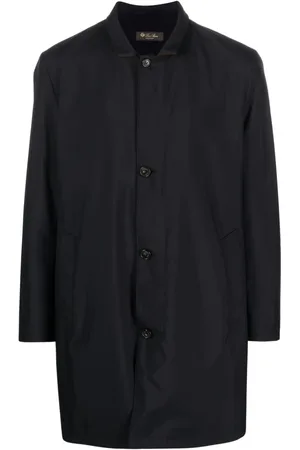 Loro Piana Ledermantel mit Knopfleiste