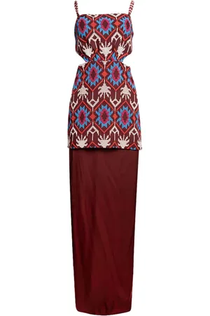 JOHANNA ORTIZ Leyenda Anudada Minikleid aus Seide