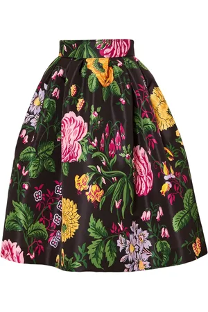 Carolina Herrera Rock mit Blumen-Print