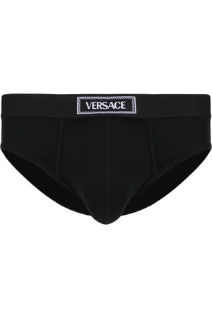 VERSACE 90s Slip mit Logo-Bund