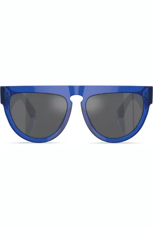 Burberry Runde Sonnenbrille mit Logo-Gravur