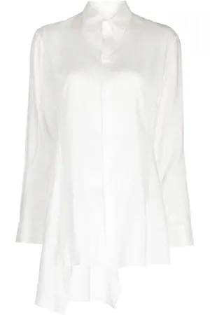 YOHJI YAMAMOTO Lawn Hemd mit Kontrasteinsätzen