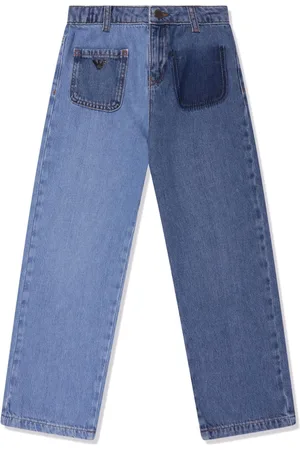 Emporio Armani Straight-Leg-Jeans mit Logo-Schild