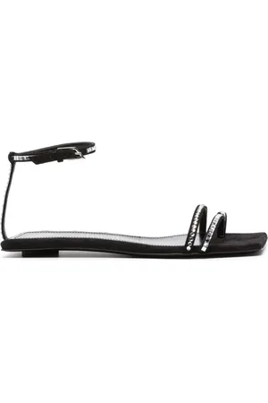 The Attico Flache Sandalen mit Strass