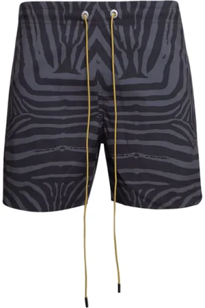 Rhude Badeshorts mit Zebra-Print