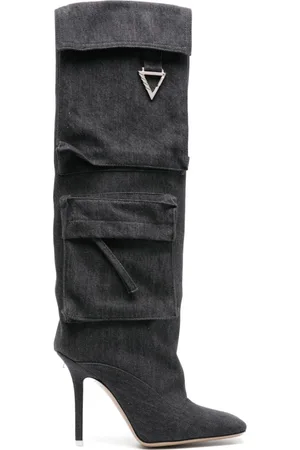 The Attico Sienna Stiefel im Jeans-Look 105mm