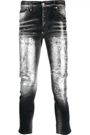 Philipp Plein Halbhohe Skinny-Jeans