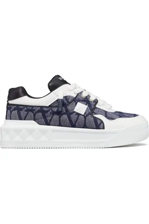 VALENTINO GARAVANI One Stud XL Toile Iconographe Sneakers