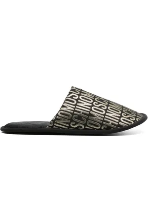 Moschino Pantoletten mit Monogramm-Jacquardmuster