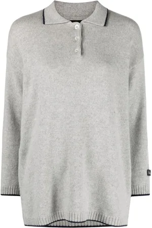 HOMMEGIRLS Kaschmirpullover mit Logo-Stickerei