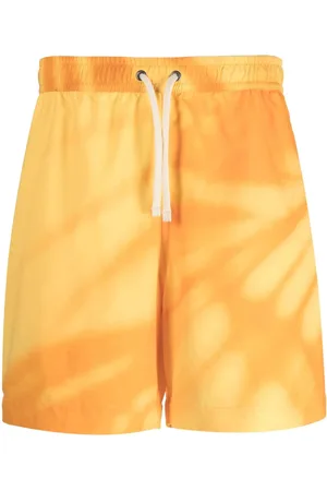 BLUE SKY INN Gold Shadow Badeshorts mit abstraktem Print