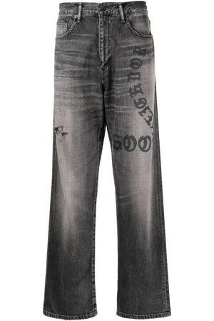 NEIGHBORHOOD Straight-Leg-Jeans mit Print